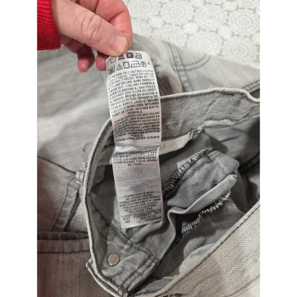 Levis 514 Slim Straight Jeans Gray Denim Mens Size 30x30 Casual Everyday - Picture 4 of 12